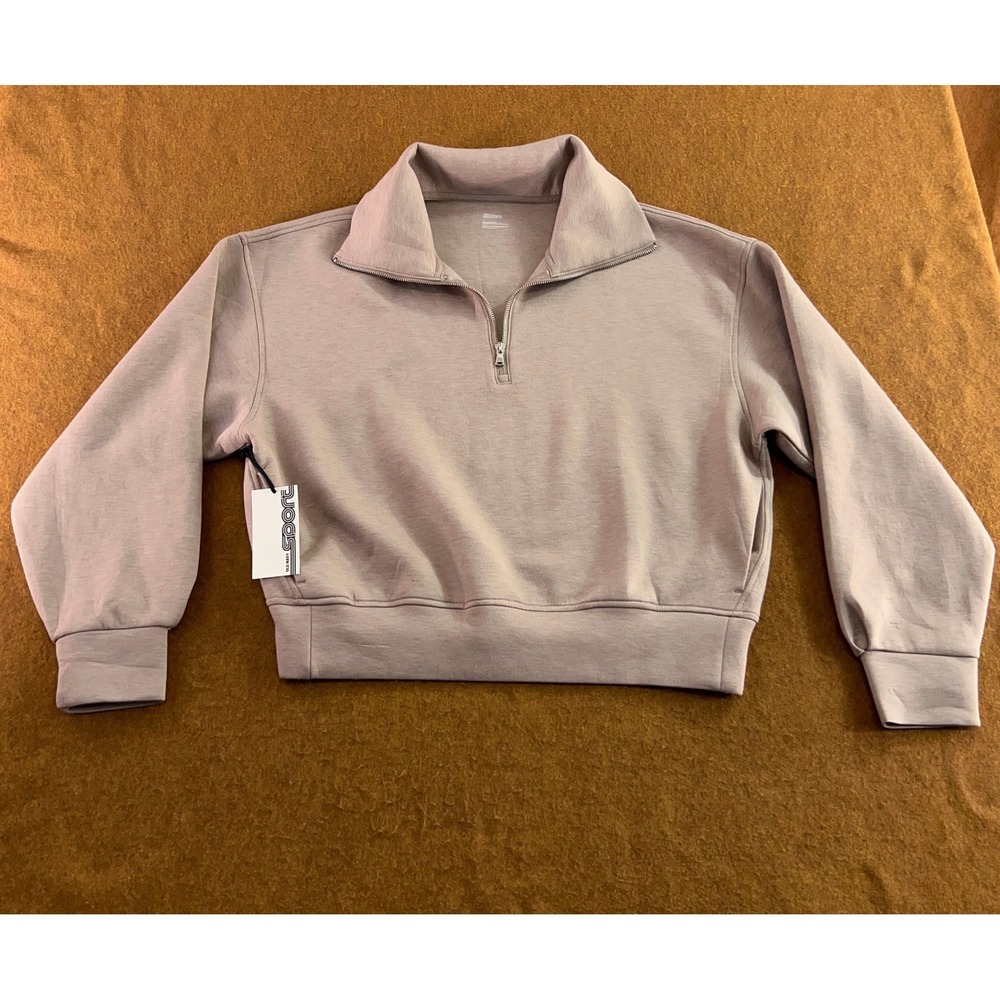 Old Navy Womens Large Tall Bounce Fleece 1/4 Zip Pullover Sweatshirt New *Flaw
